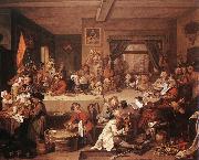 HOGARTH, William An Election Entertainment f Germany oil painting reproduction